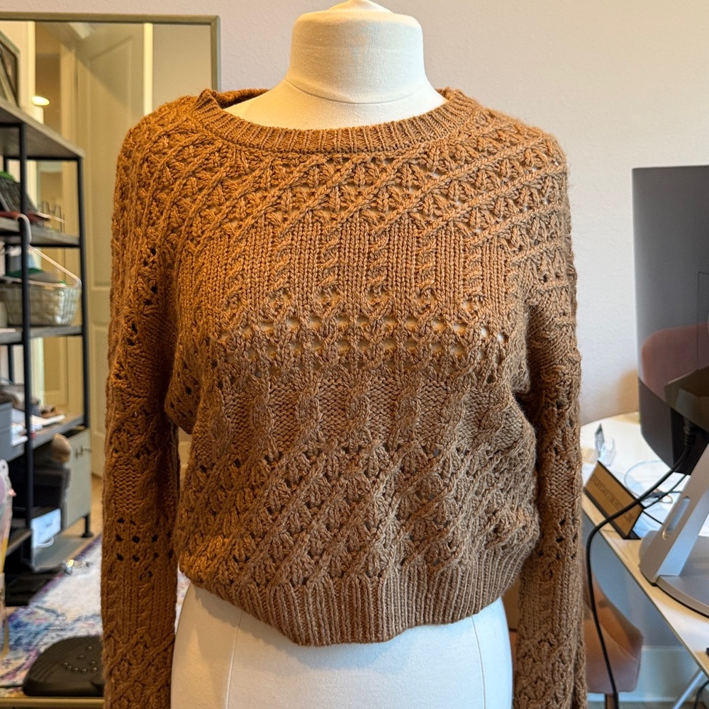 Saltwater LUXE Tan Knit Sweater